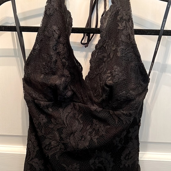 bebe Dresses & Skirts - SALE! Bebe Black Lace Halter Dress